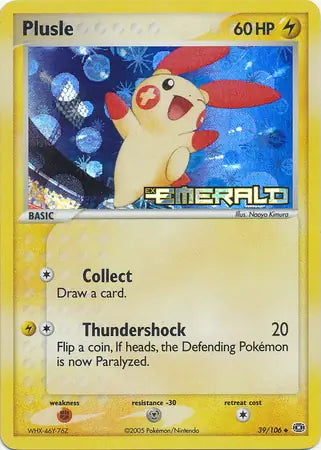 EX Emerald Plusle #39/106 reverse holo